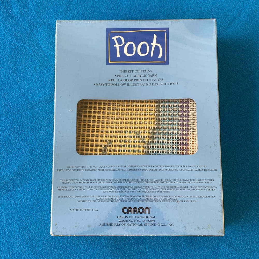 Disney “Pooh” Latch Hook Kit 13” x 13” NWT Vintage - Picture 2 of 4